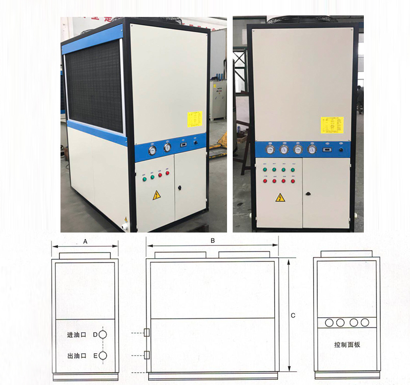 雙機組油冷機尺寸